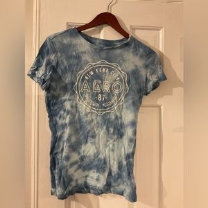 Aeropostale white and blue T-shirt